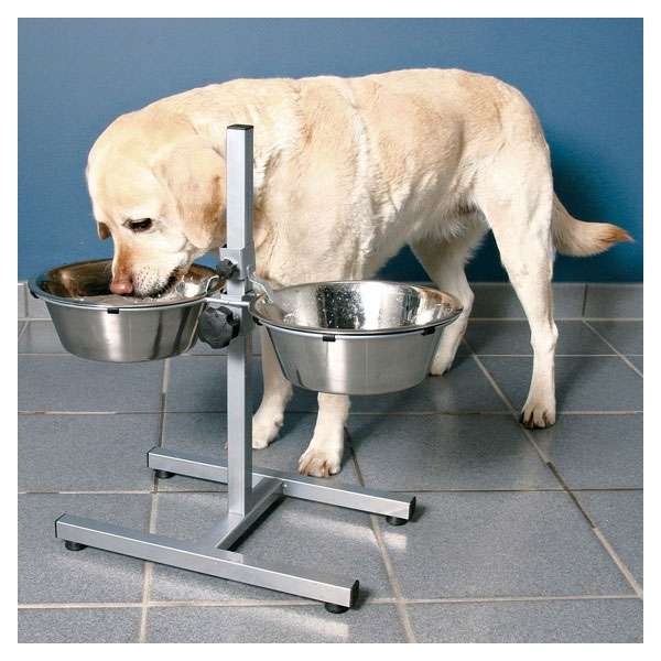 Trixie Hundebar mit Edelstahlnäpfen - 2 x 4